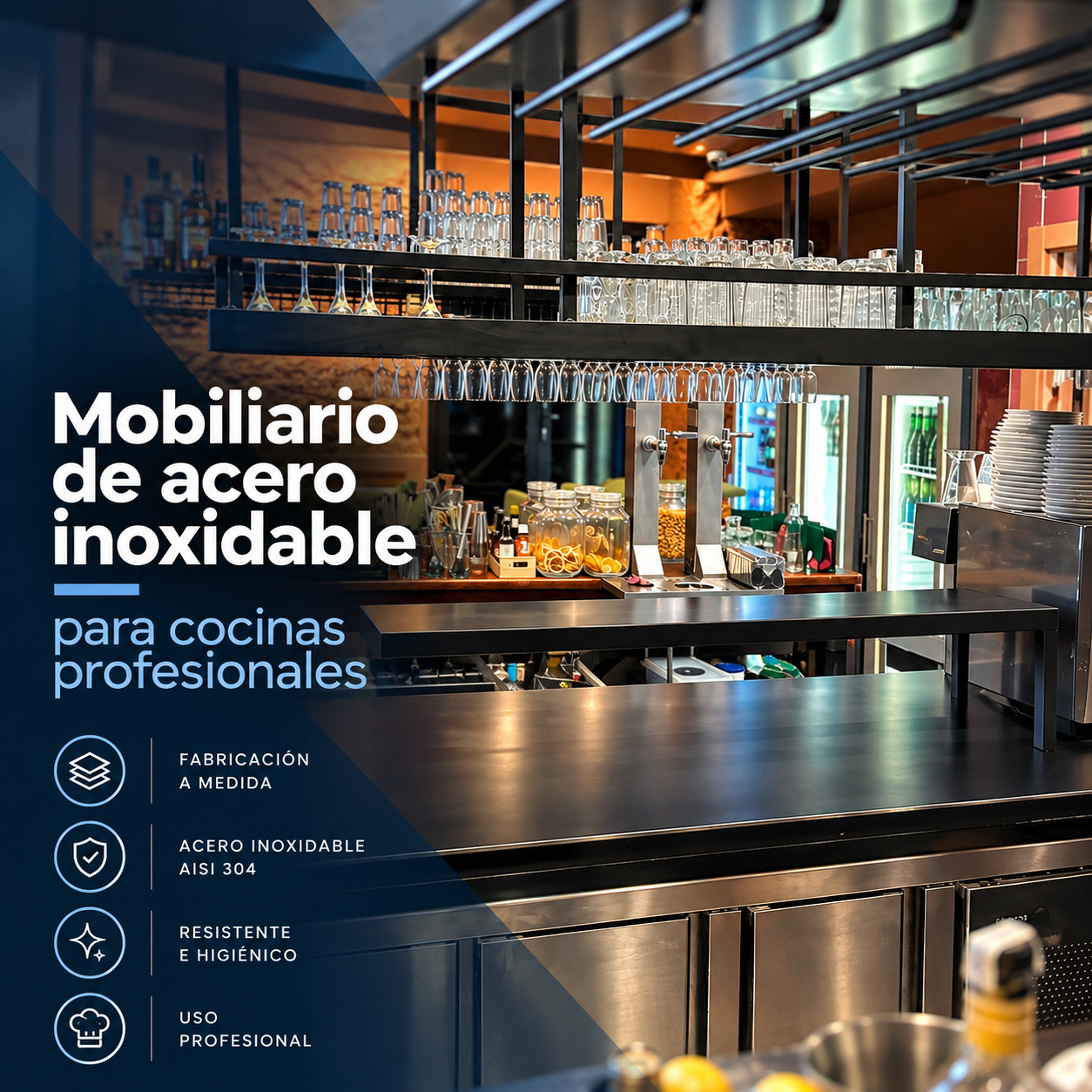 Lee más sobre el artículo Mobiliario de acero inoxidable para cocinas profesionales en Canarias