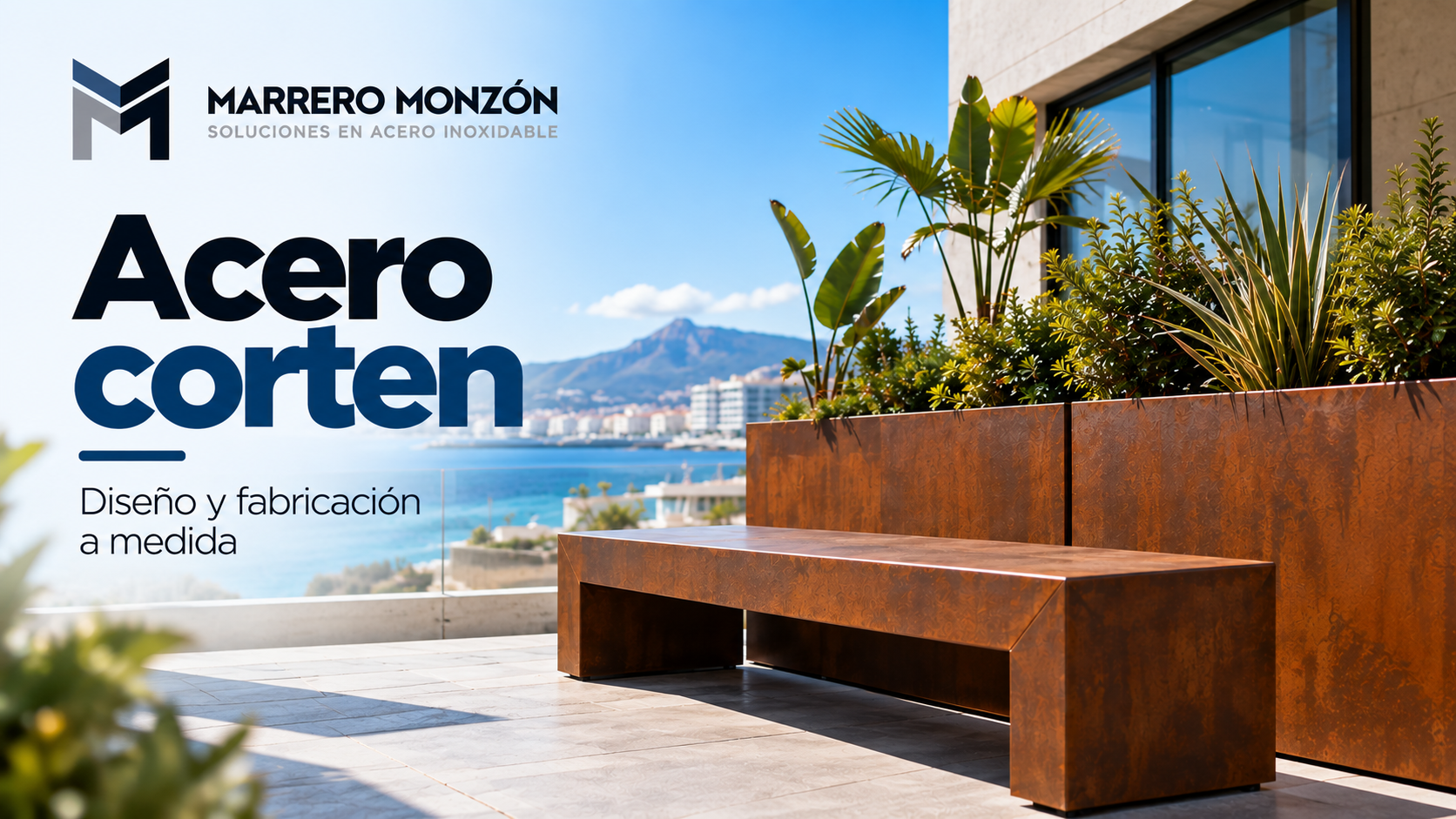 Lee más sobre el artículo Acero corten en Canarias: diseño y fabricación a medida para arquitectura y mobiliario